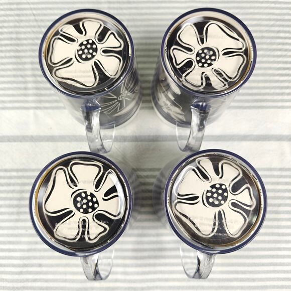 Vintage 1970s David Douglas Black & White Therm Ware Set with Tray Rare - Picture 6 of 13